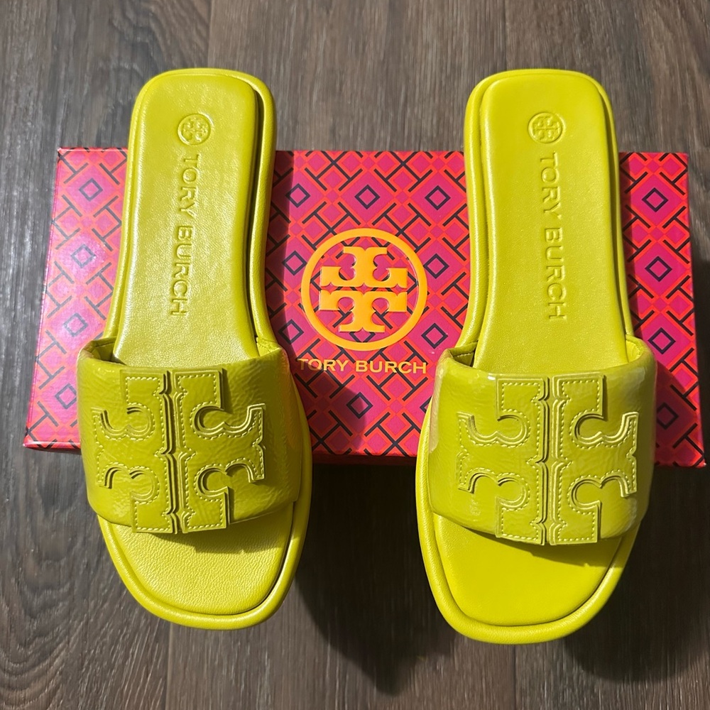 Tory Burch Double T Slides